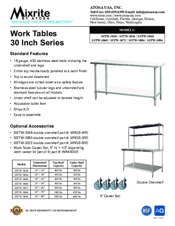 Cutsheet