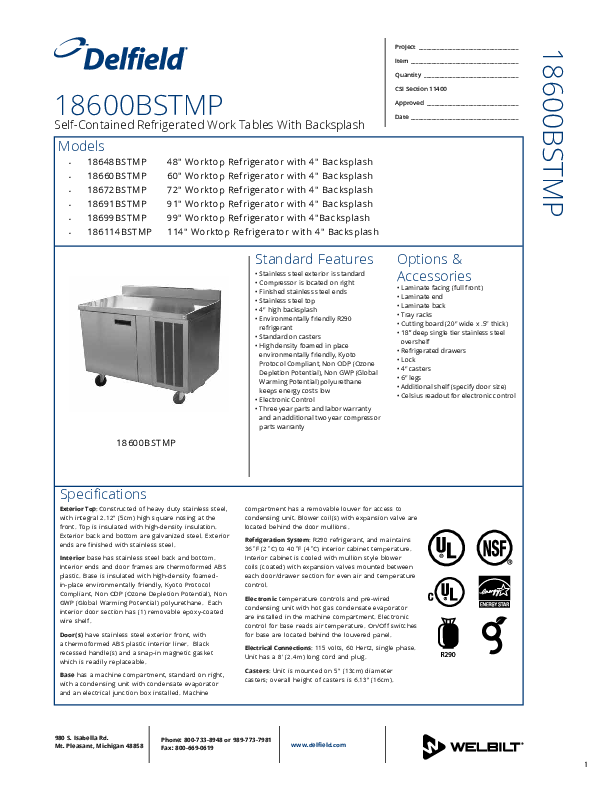 Cutsheet