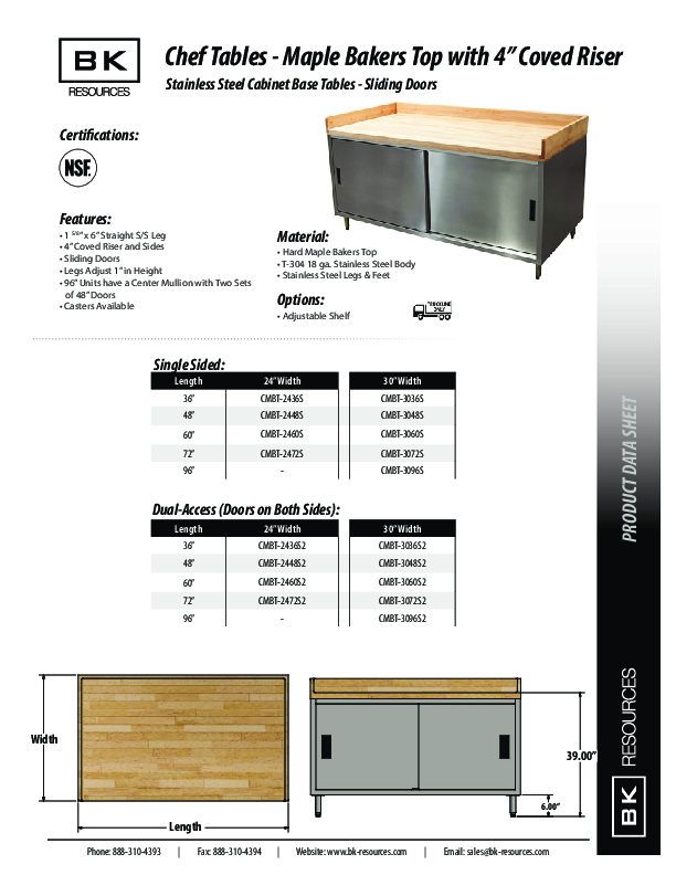 Cutsheet