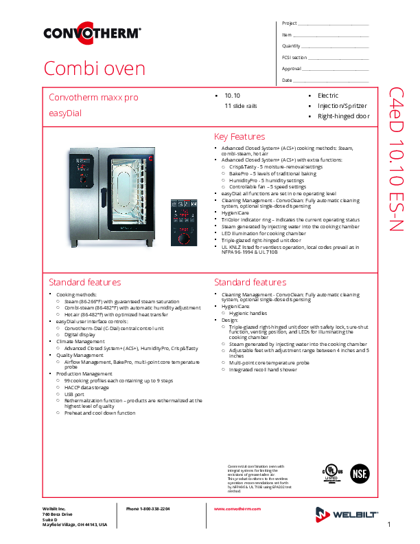 Cutsheet