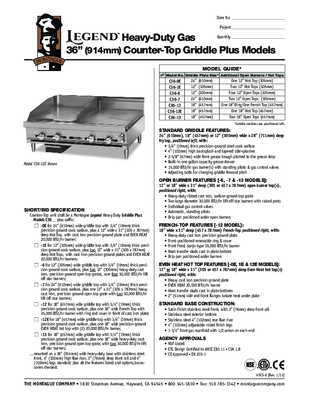 Cutsheet