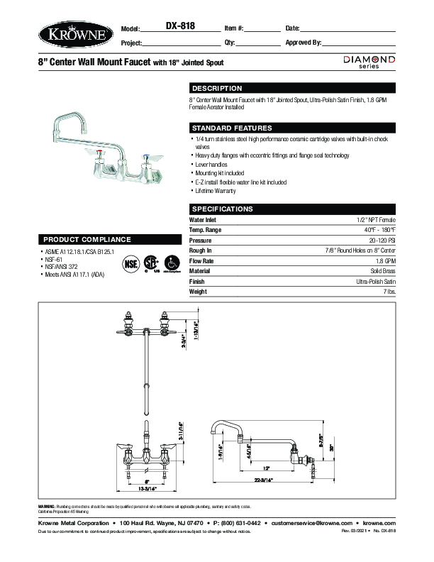 Cutsheet