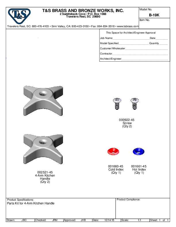 Cutsheet