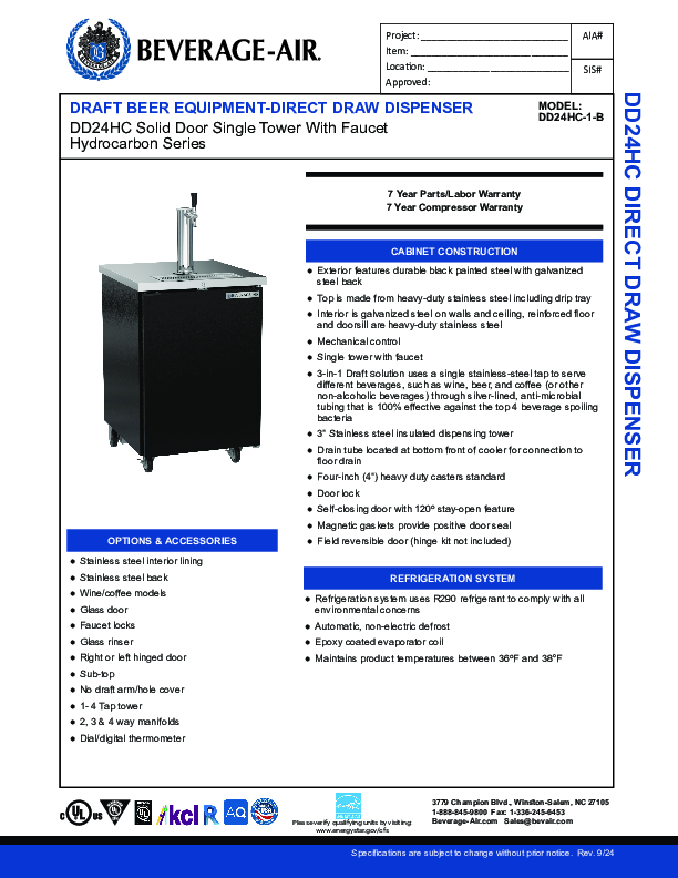 Cutsheet