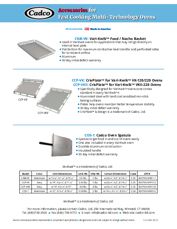 Cutsheet