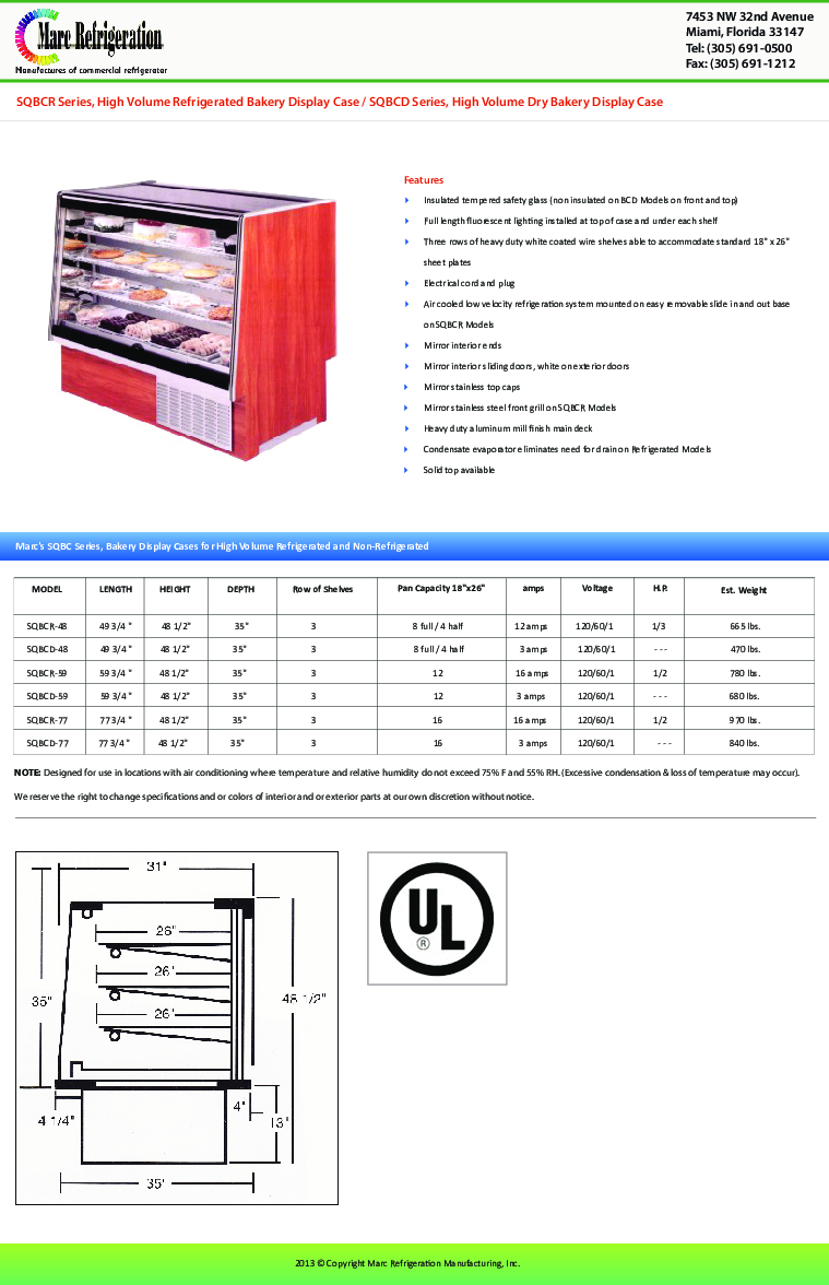 Cutsheet