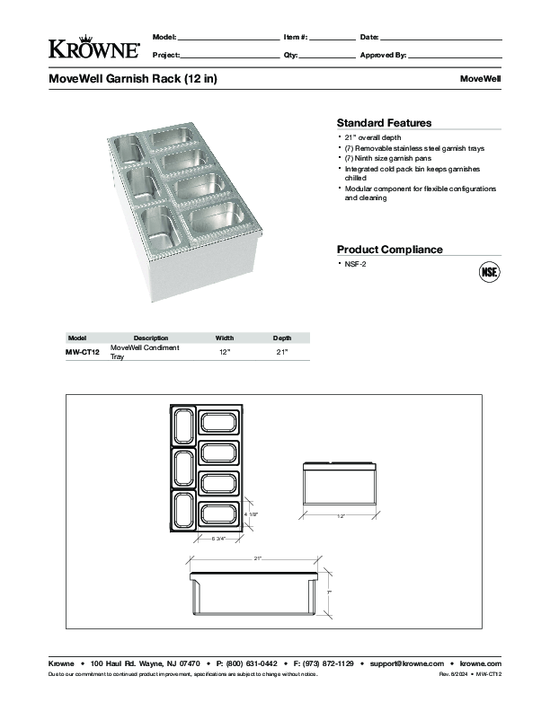 Cutsheet