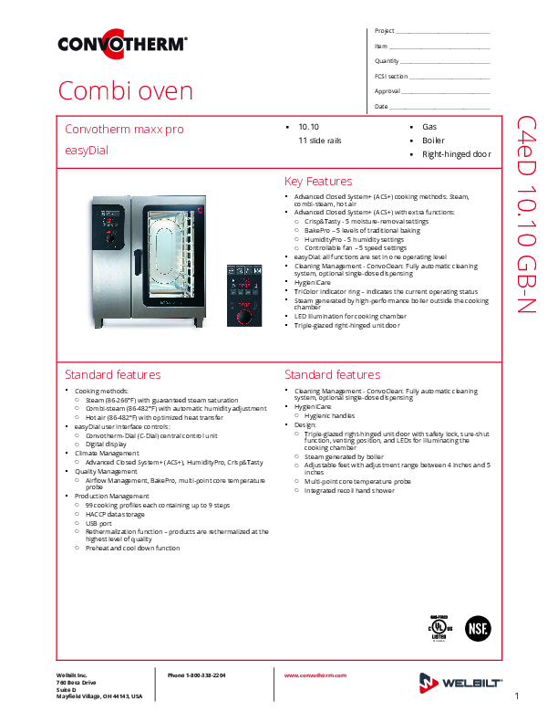 Cutsheet