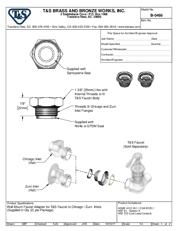 Cutsheet