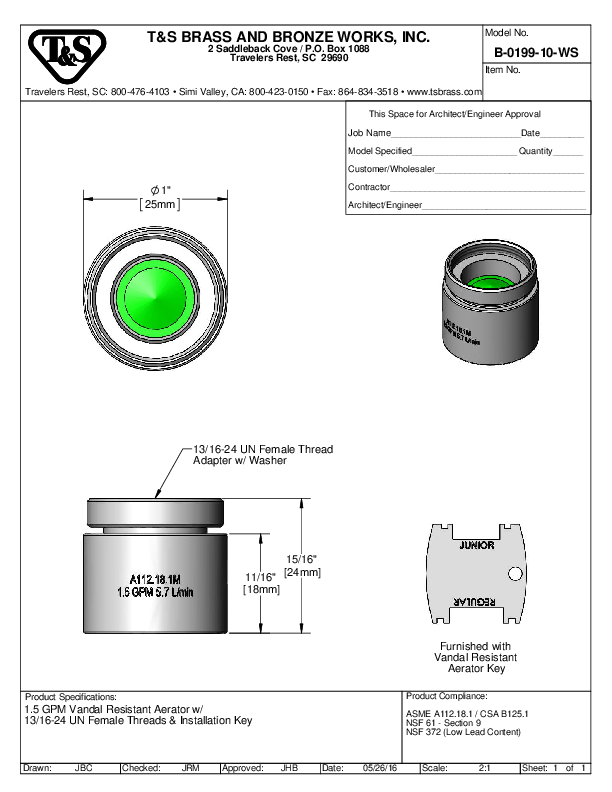 Cutsheet