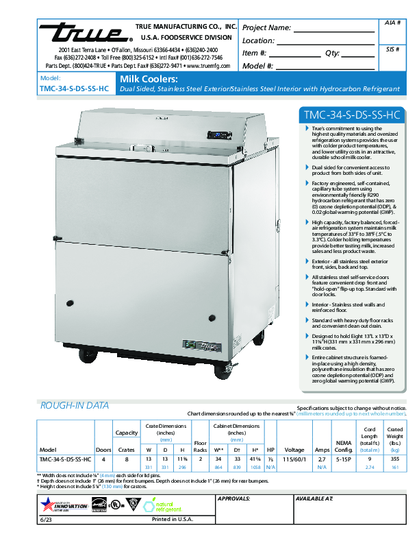 Cutsheet