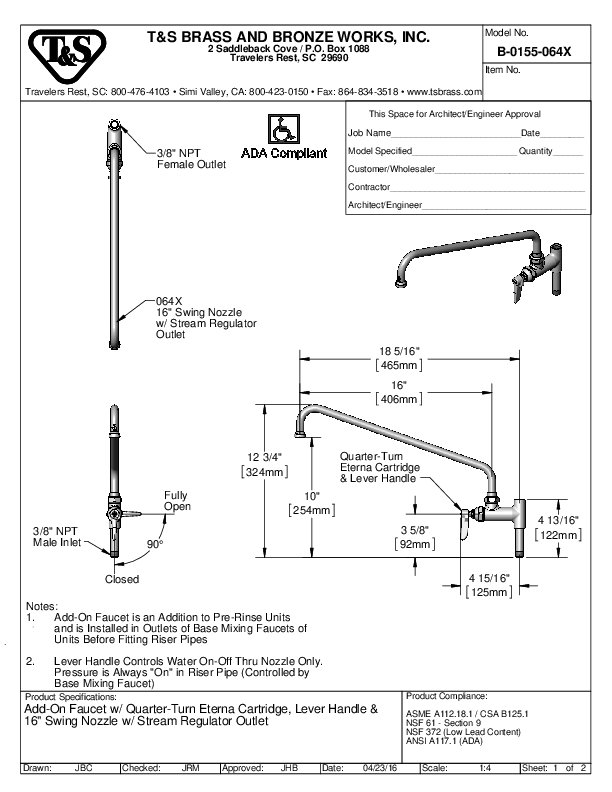 Cutsheet