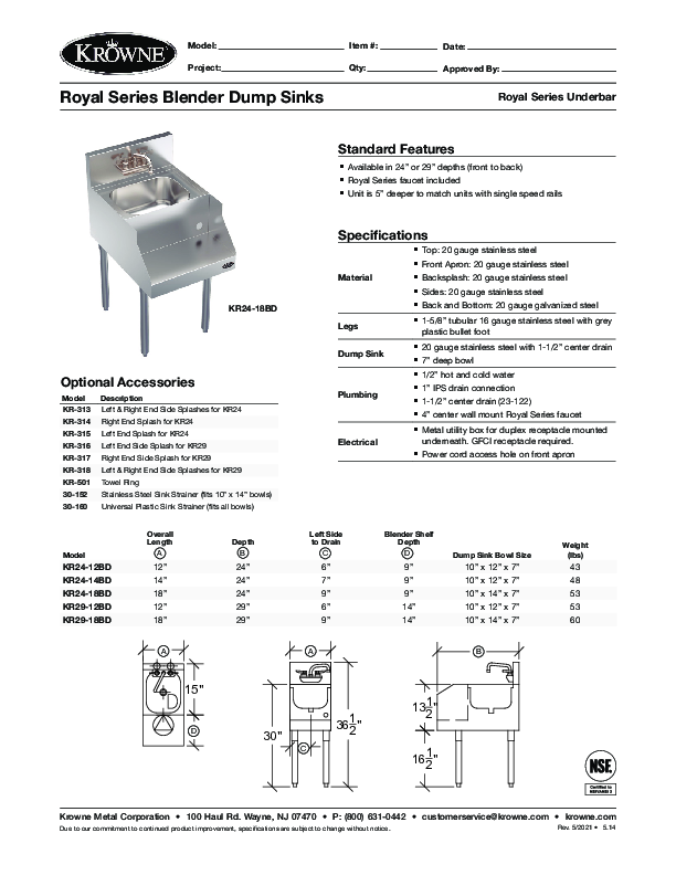 Cutsheet