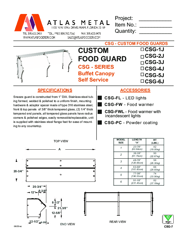 Cutsheet