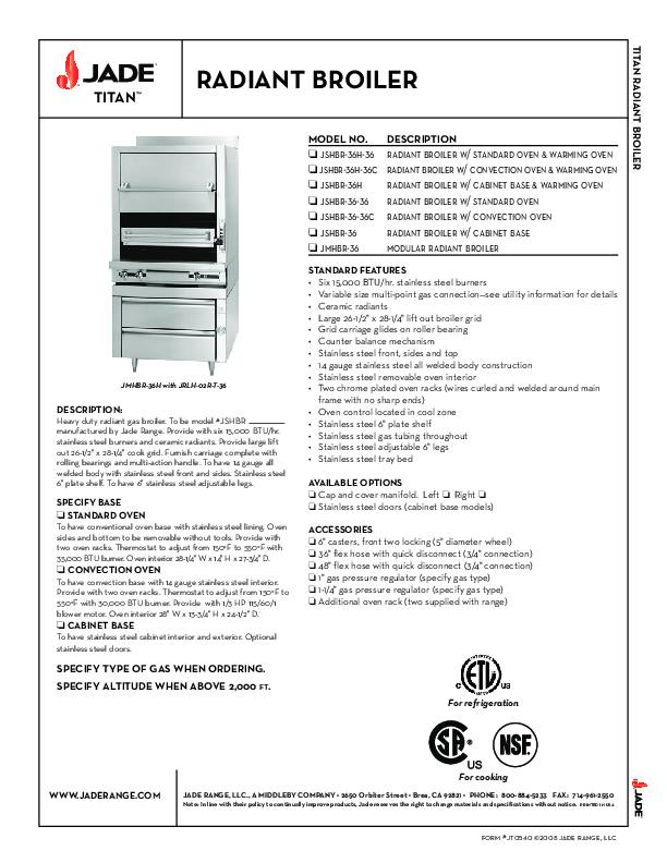 Cutsheet