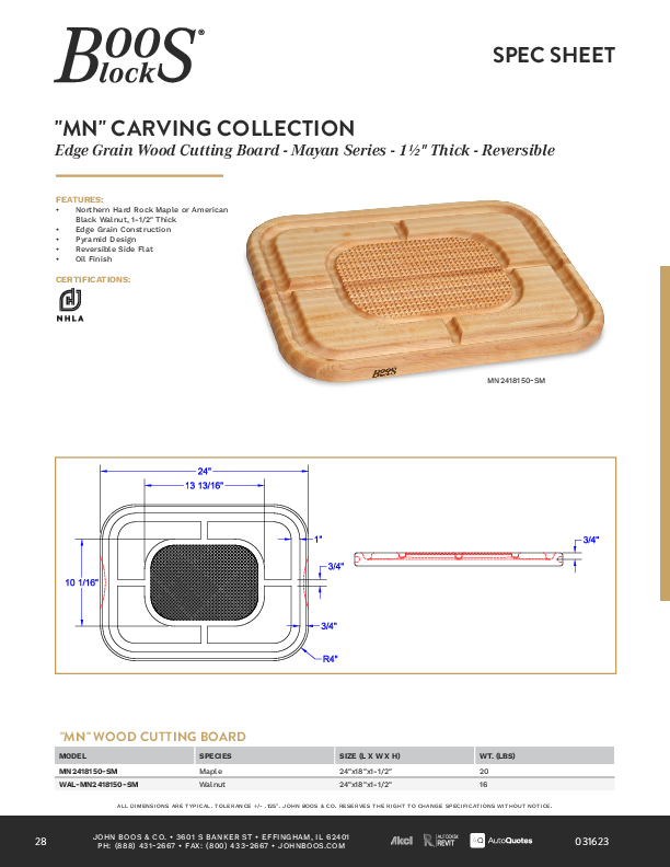 Cutsheet