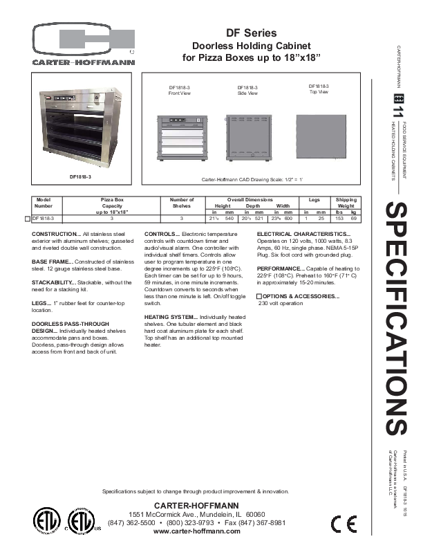 Cutsheet