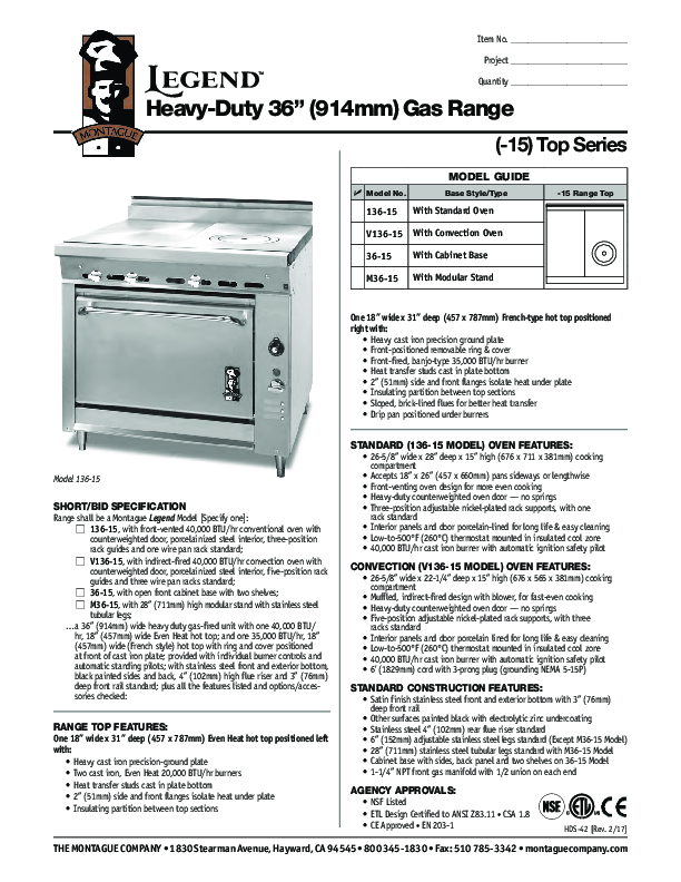 Cutsheet