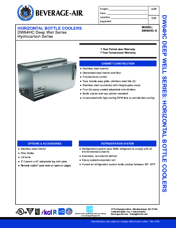 Cutsheet