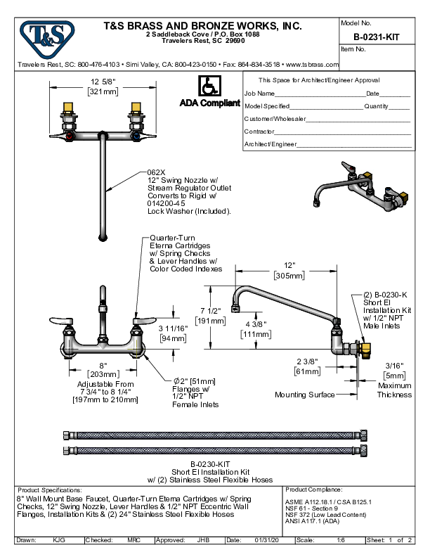 Cutsheet