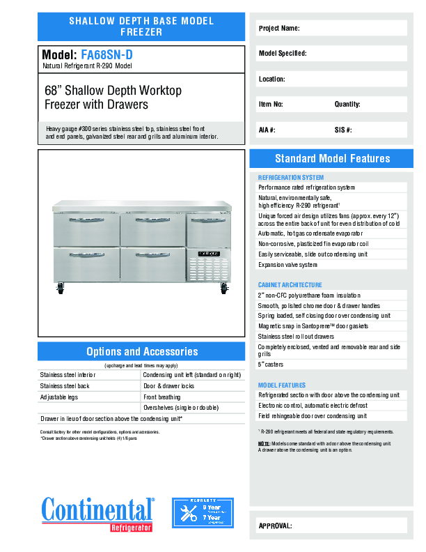 Cutsheet