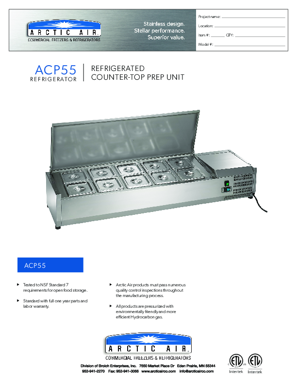 Cutsheet