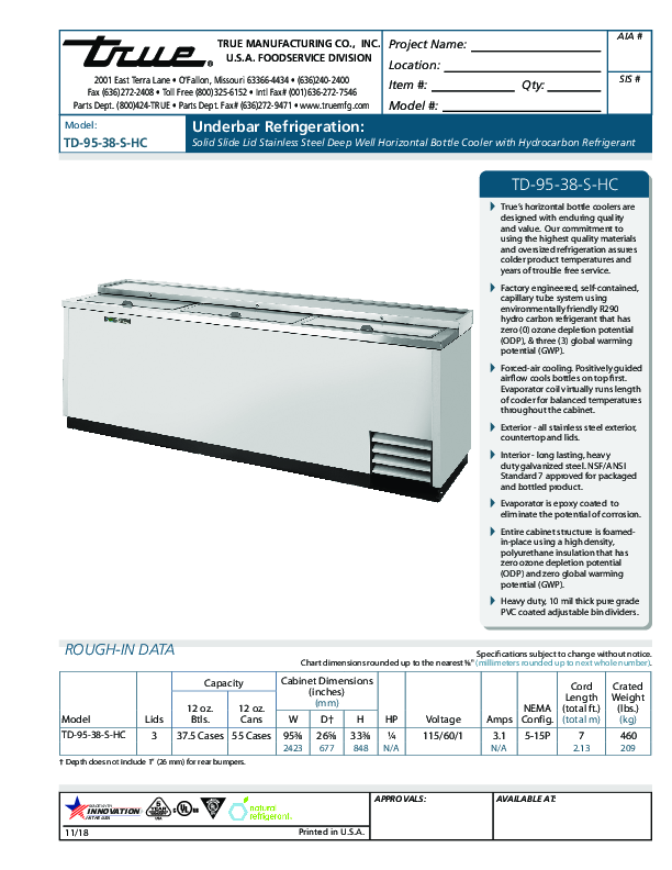 Cutsheet