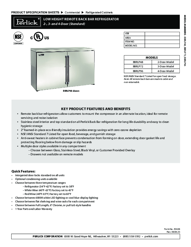 Cutsheet