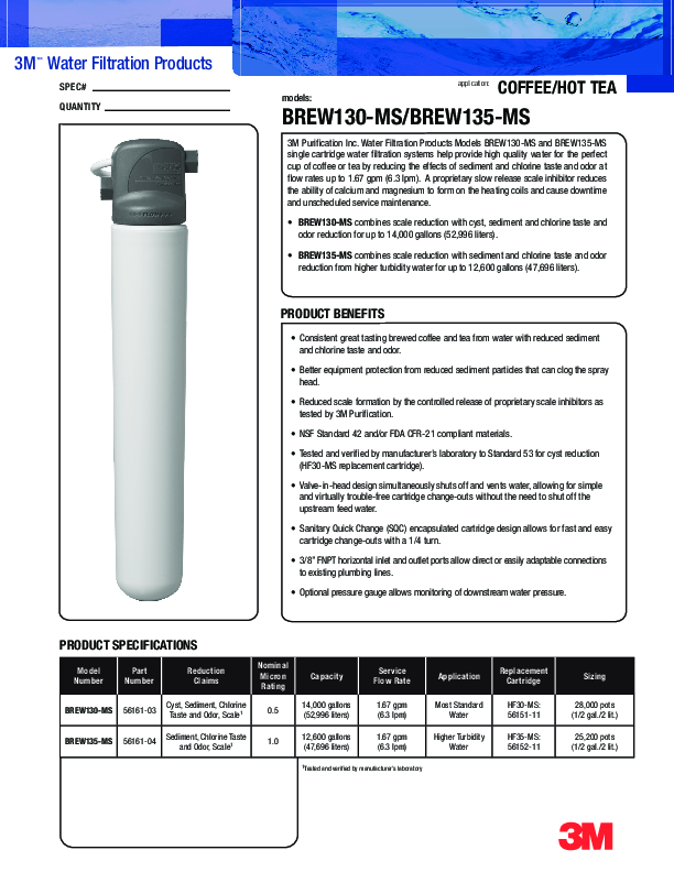 Cutsheet