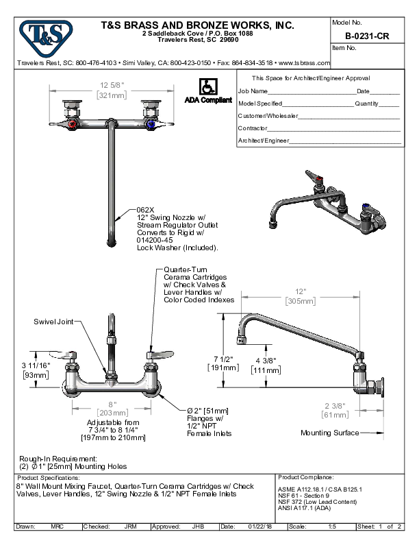 Cutsheet