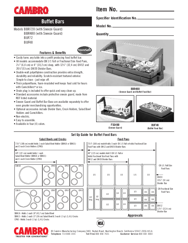 Cutsheet