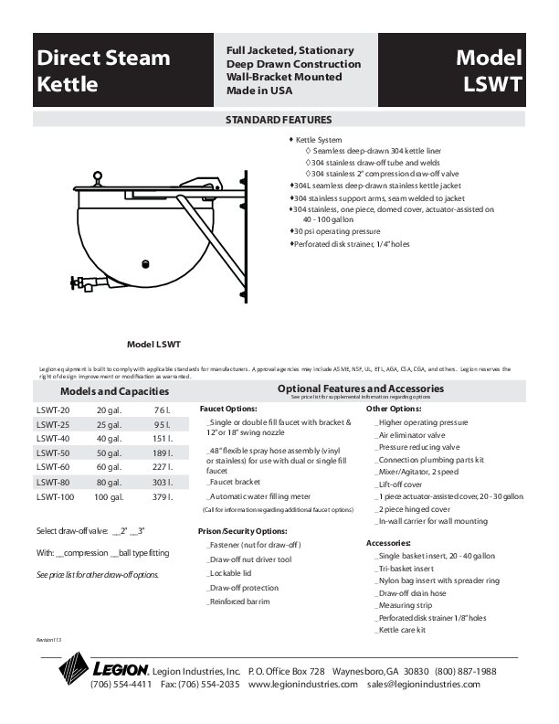 Cutsheet