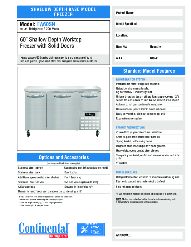 Cutsheet