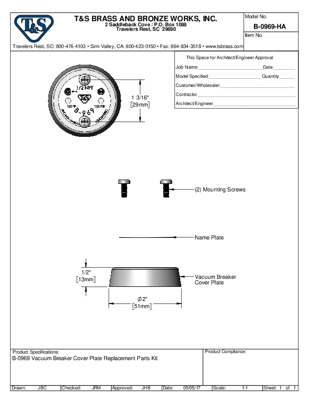 Cutsheet