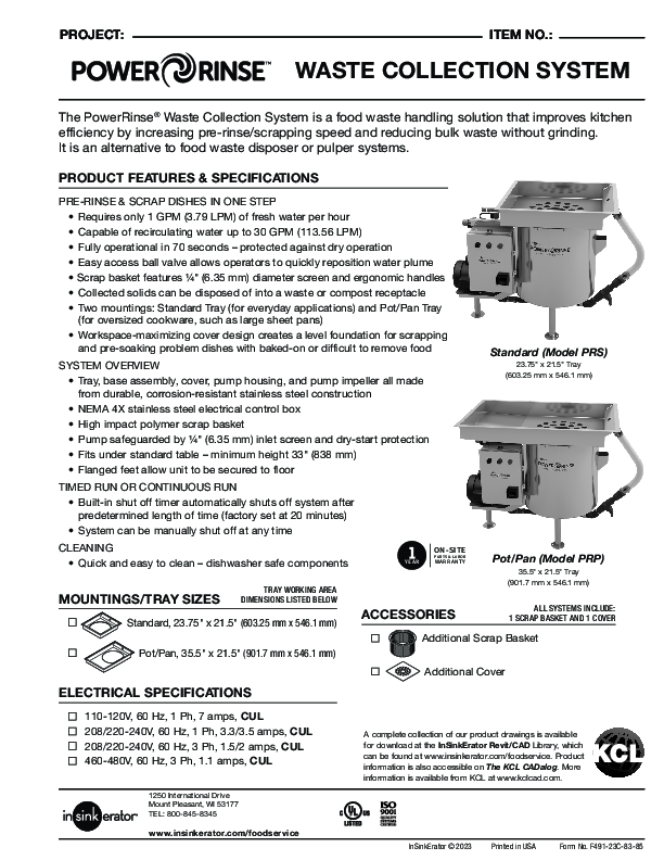 Cutsheet