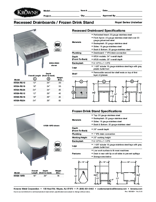 Cutsheet