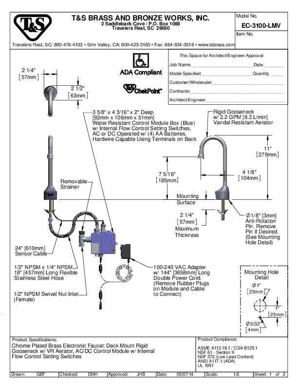 Cutsheet