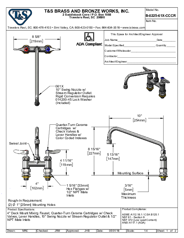 Cutsheet