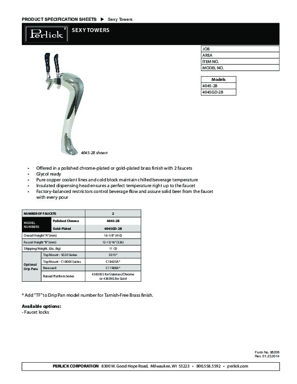 Cutsheet