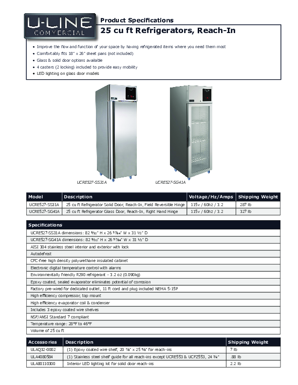 Cutsheet