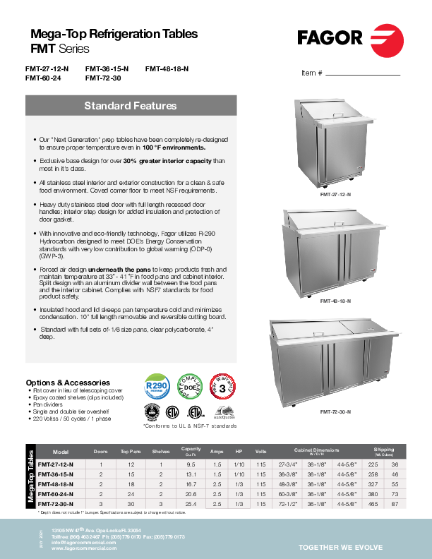 Cutsheet