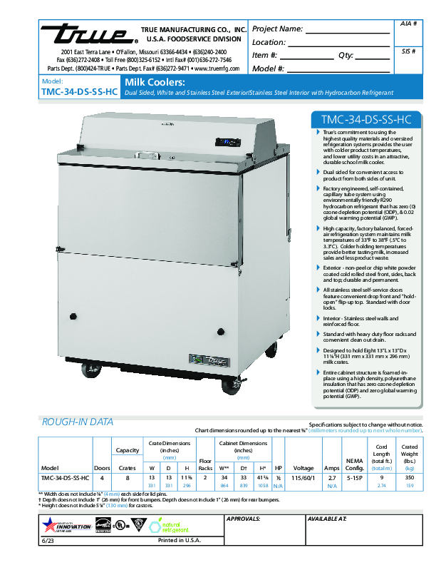 Cutsheet