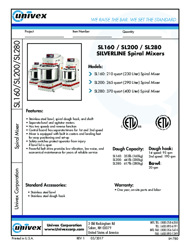 Cutsheet