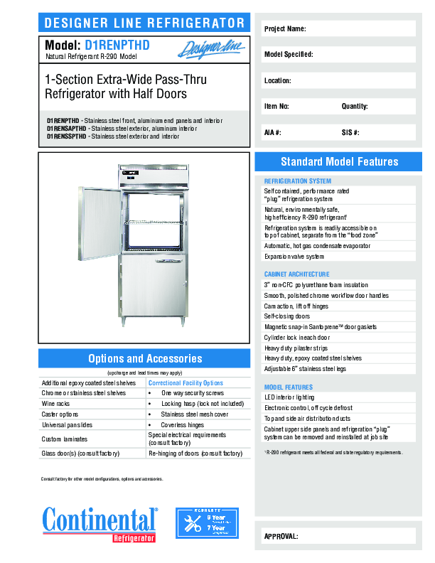 Cutsheet