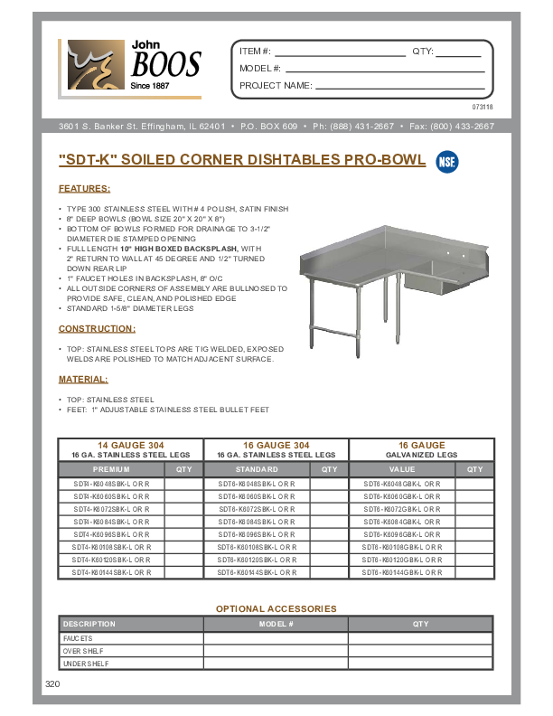 Cutsheet