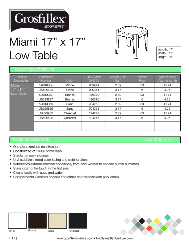 Cutsheet