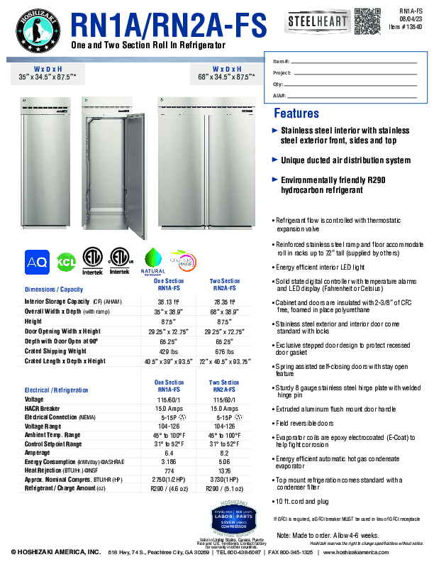 Cutsheet