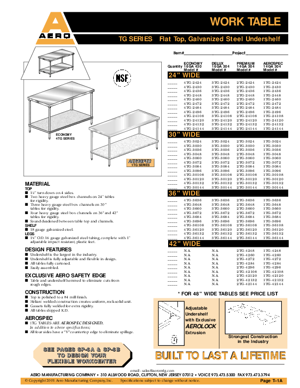 Cutsheet