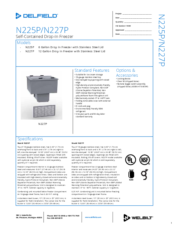 Cutsheet