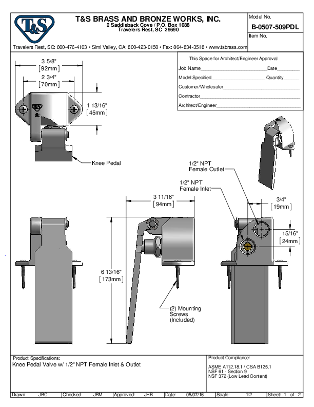 Cutsheet